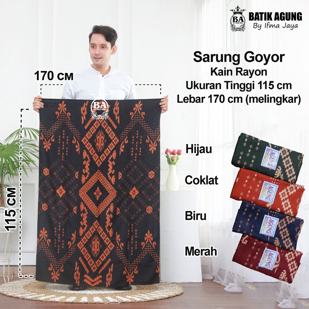 Sarung wanita / Sarung gloyor / Sarung mbak santri / sarung cewek seharga Rp26.000 - Rp27.500 / saru