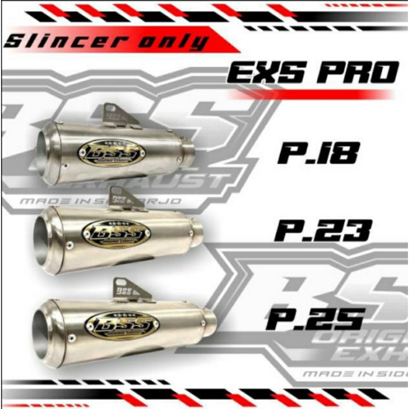 slincer bulat competisi ex pro bss muffler original