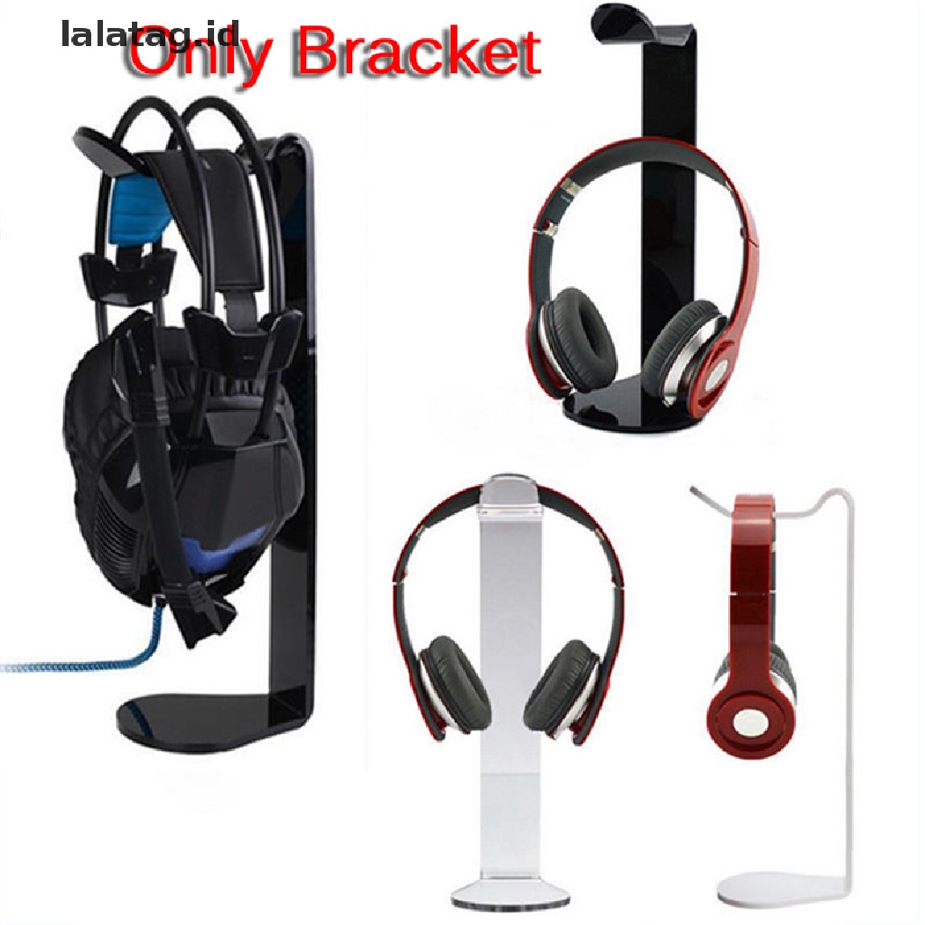 (Flyag) Stand Holder Headphone Bahan Akrilik Untuk Meja