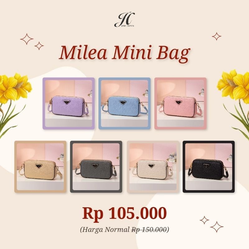 Jims Honey Milea Mini Bag Tas Kecil Selempang Wanita Dompet HP Apricoat Putih Lilac
