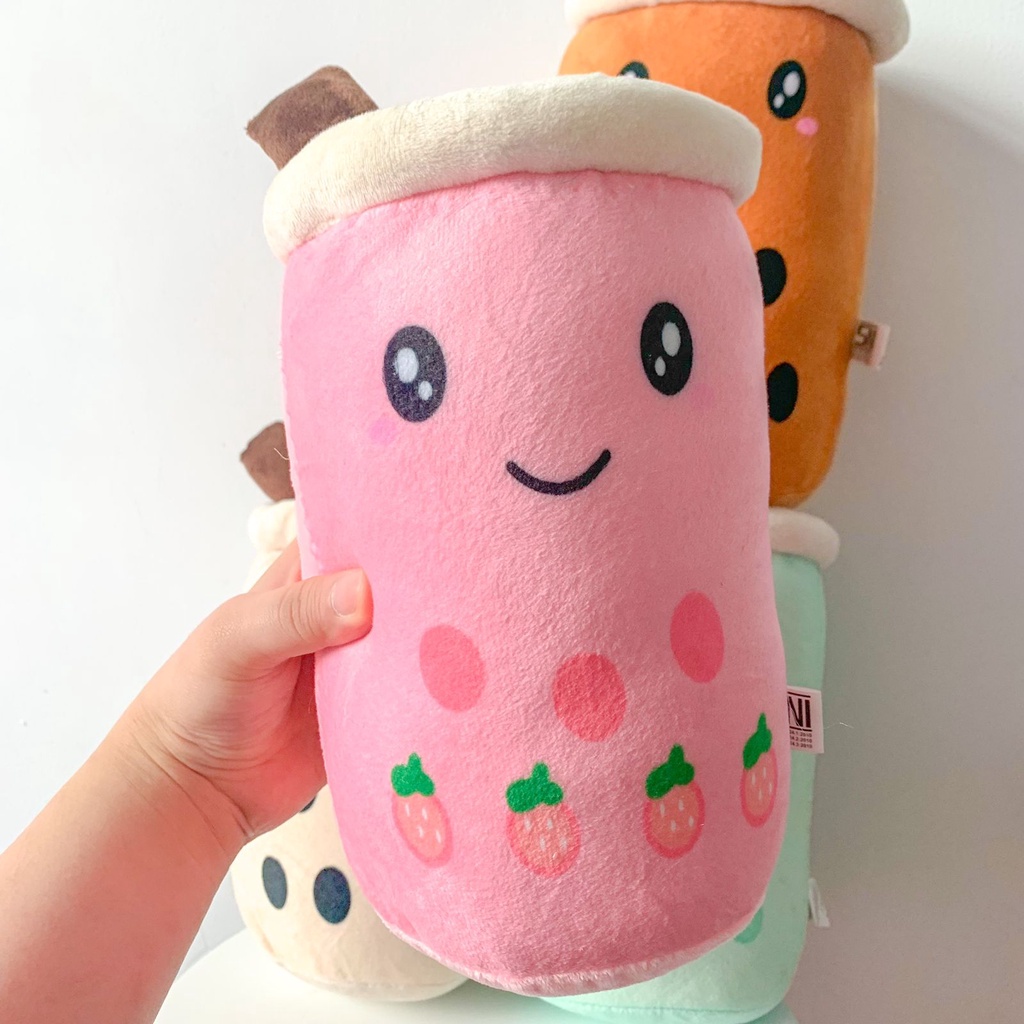 BONEKA BOBA KECIL ADA 4 WARNA BAHAN KAIN BULU LEMBUT SNI BEST QUALITY MAINAN BONEKA BUBBLE TEA HARGA TERMURAH