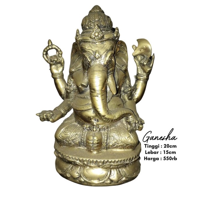 yang dicari] ARCA/Rupang Kuningan Dewa Ganesha 20cm