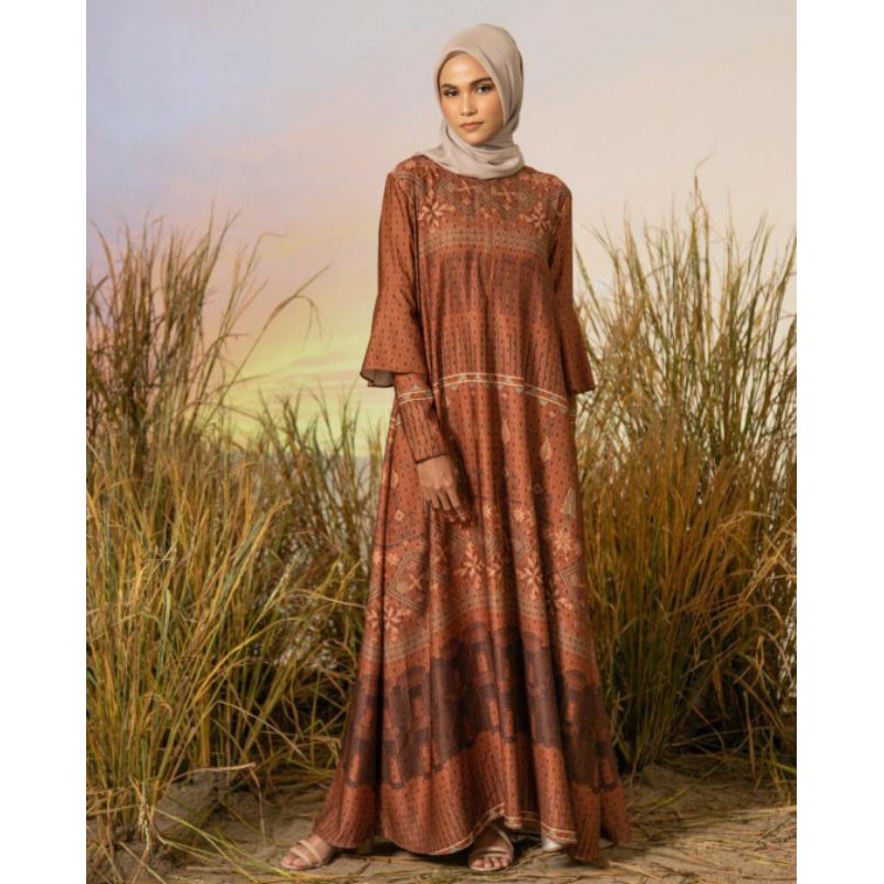 EPHESUS DRESS TERRA SIENA BY HEAVEN LIGHTS (S)