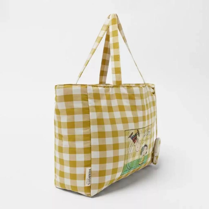 ZRA KIDS / CHECK PRINT TOTE BAG