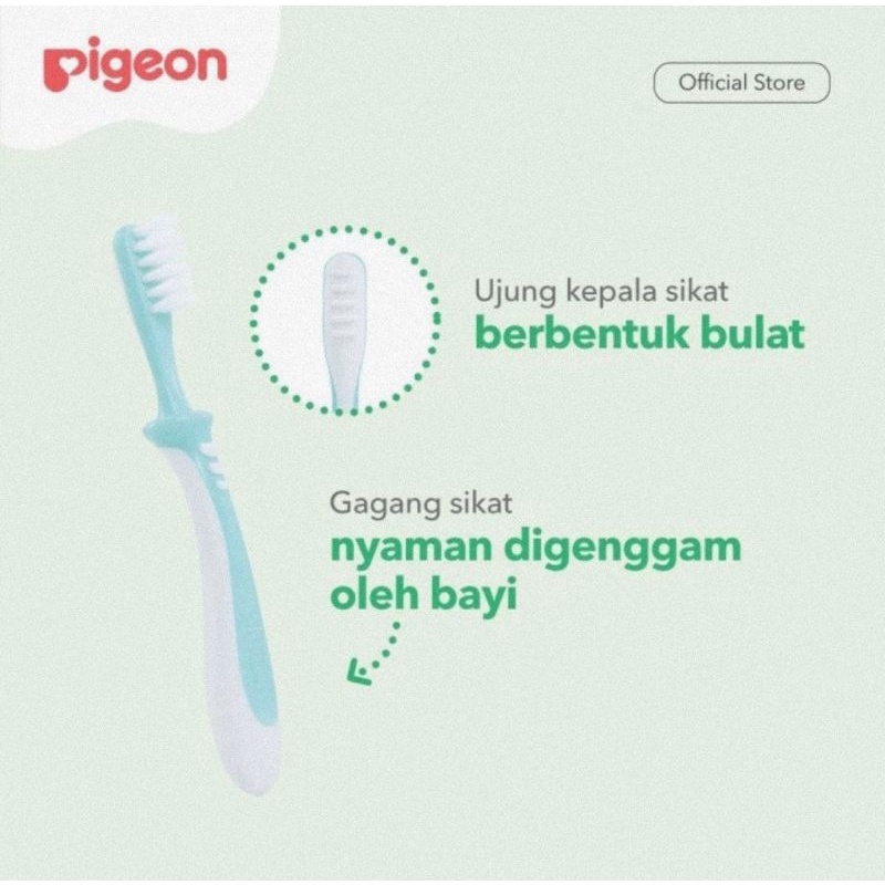 Pigeon Training Toothbrush Lesson 3 (12-18 Bln) - Sikat Gigi Bayi &amp; Anak