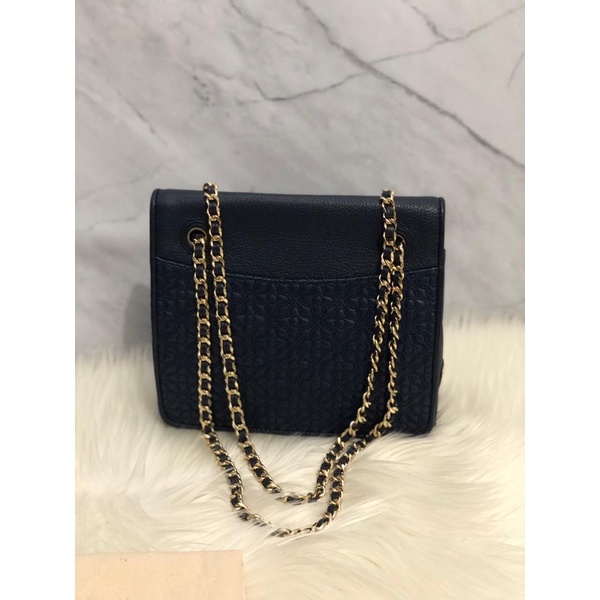 Preloved Tory Burch Bryant Convertible Shoulder navy
