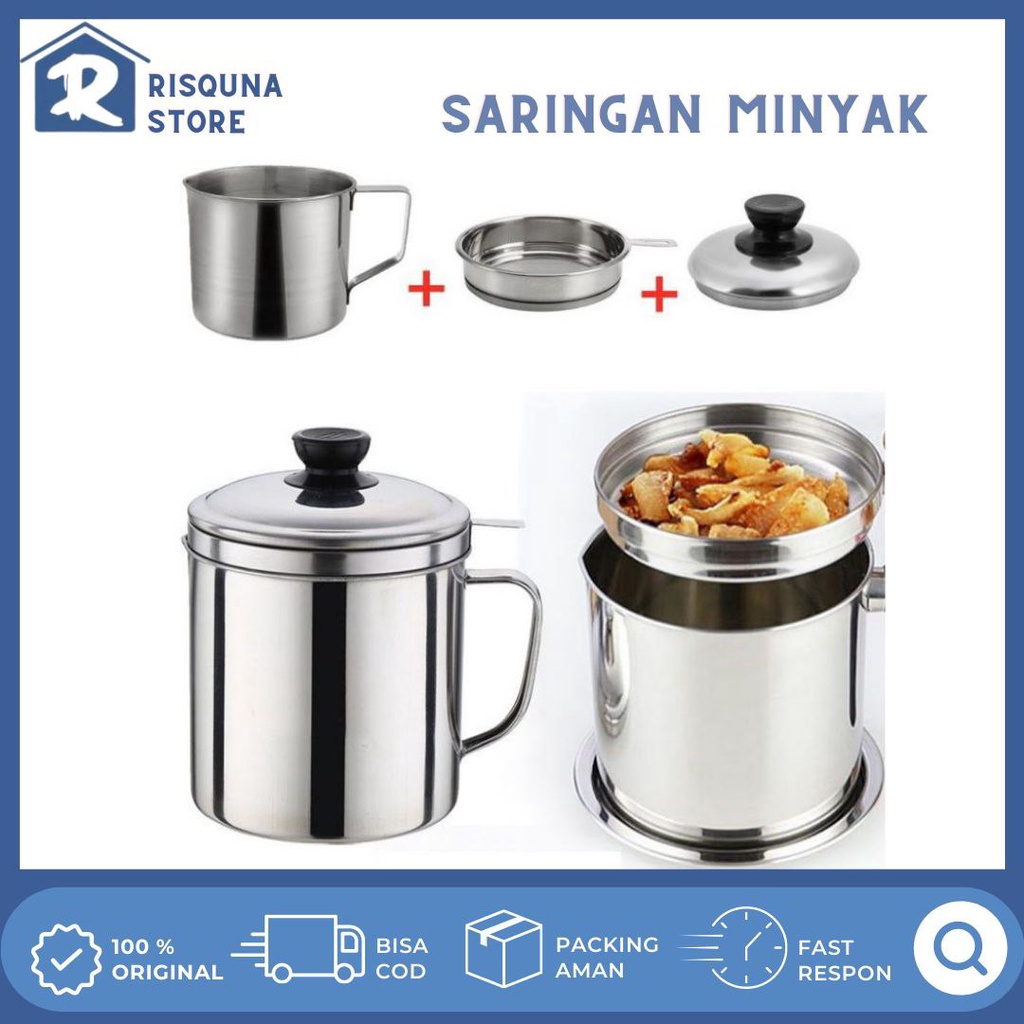 SARINGAN MINYAK  OILPOT  PENYARING MINYAK  LITER SARINGAN