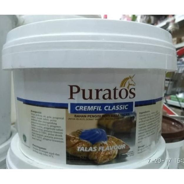 

SELAI TALAS TARO PURATOS CREMFIL CLASIC / FILLING TOPPING REPACK 1KG