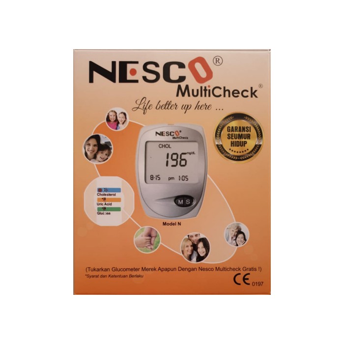 Nesco Multicheck N01 Alat Test Gula darah, Kolesterol