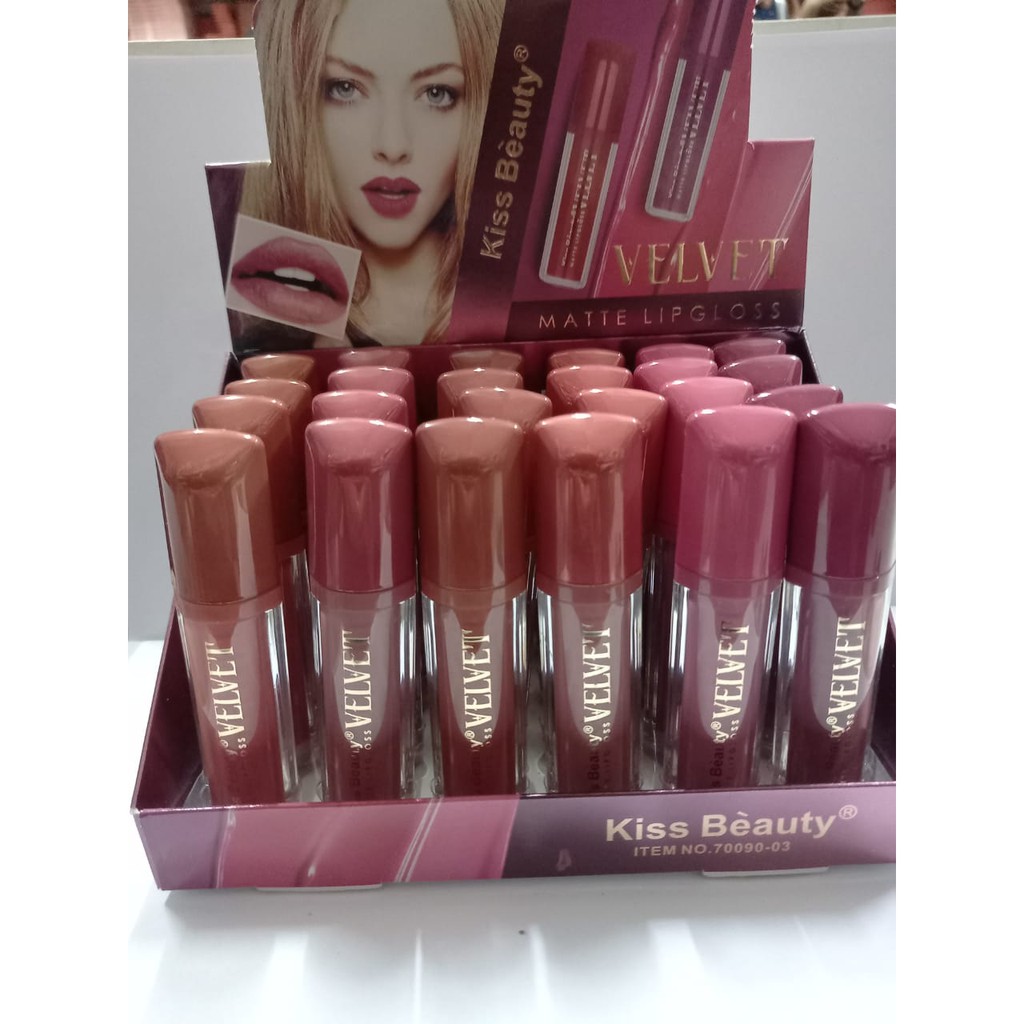 [PER 6 PCS] LIP GLOSS / LIPGLOSS KISS BEAUTY VELVET MATTE NO.70096