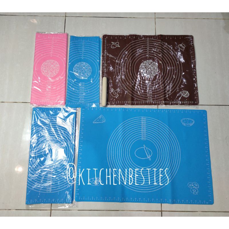 Alas adonan roti jumbo pastry mat alas adonan kue silicone alas baking