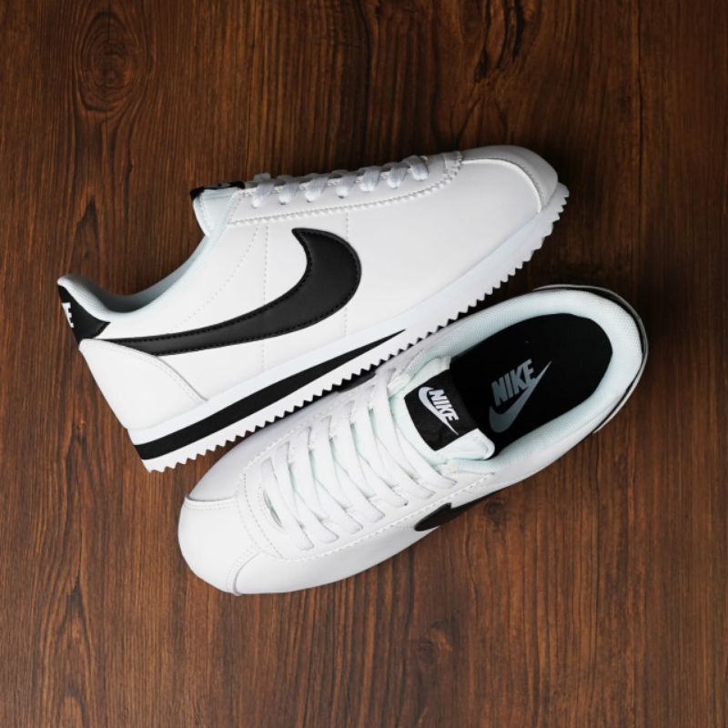 Nike Classic Cortes Leather Black White