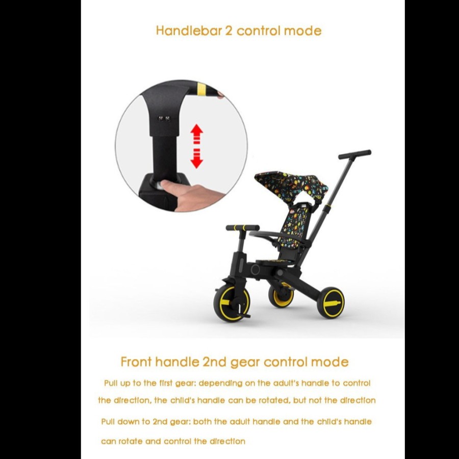Parklon Saferide 7in1 Smart Folding Tricycle / Baby Stroller