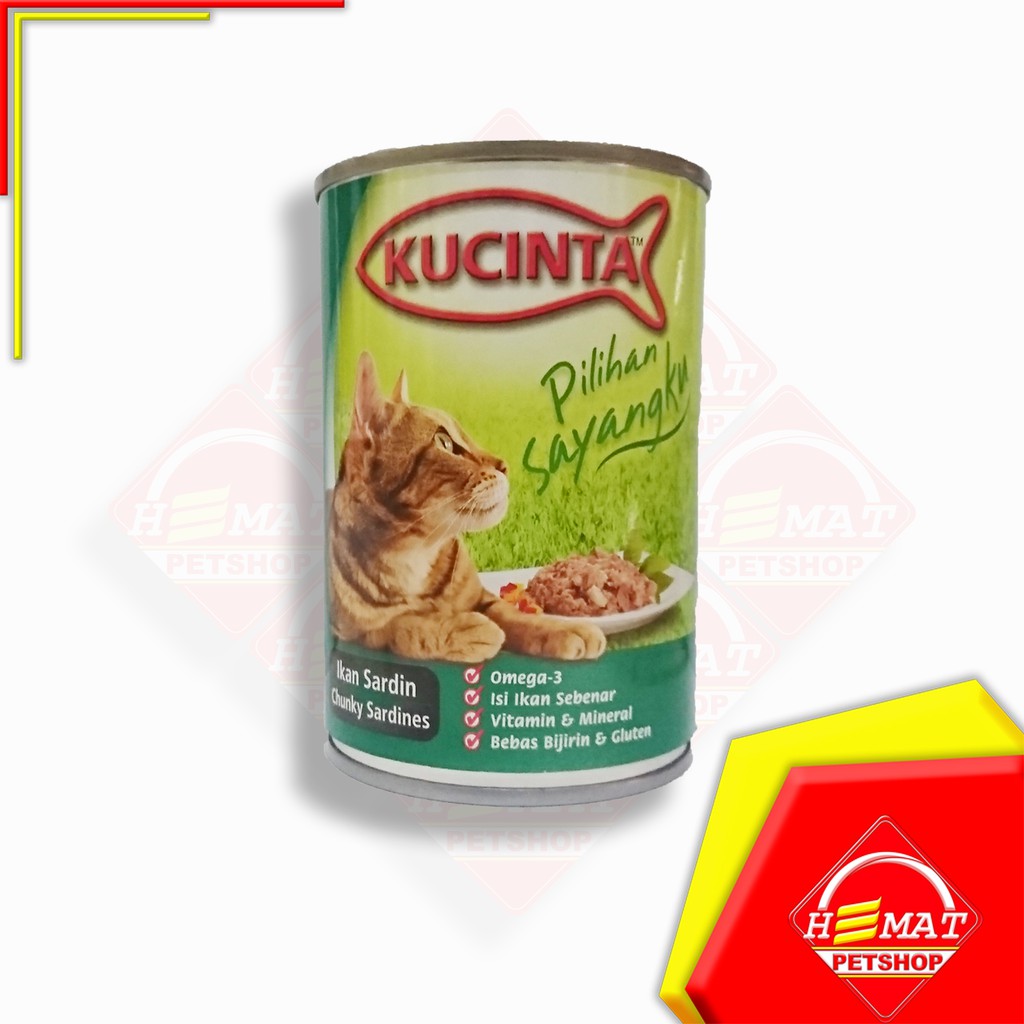 Makanan Kucing Kucinta 400 Gram / Wet Food Kaleng 400 Gram - Seafood Basket