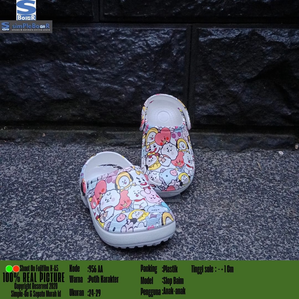 sandal anak baim karakter bts lucu 24-29 model 956AA