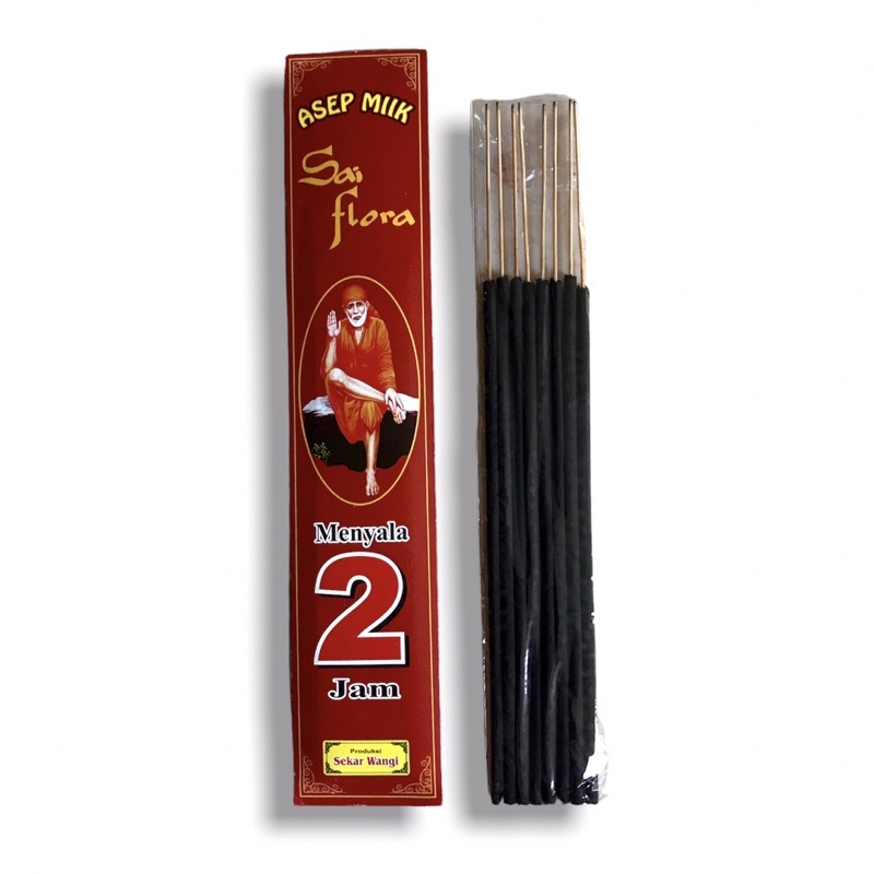 Dupa Hio Jumbo 2 jam Sri sai flora 8 stick 28 cm Abu Dingin Produksi Sekar wangi