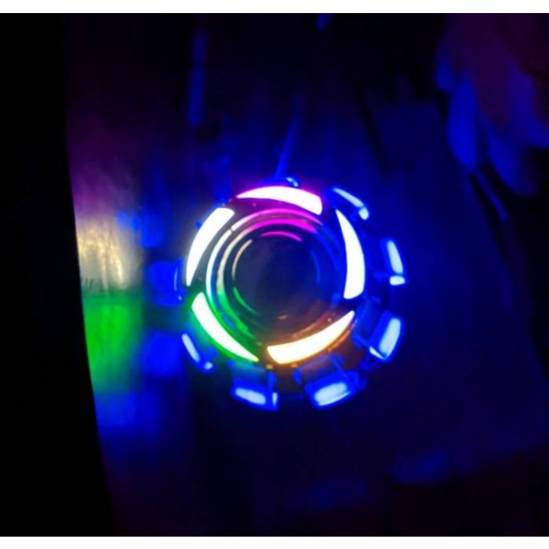 Lampu LEd Projie depan UK 3.5 inch motor model Rainbow