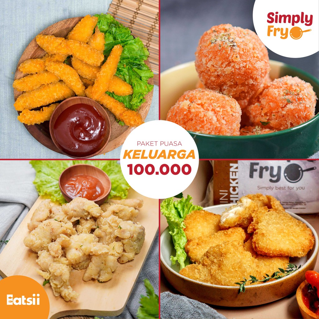 

Paket Keluarga Ramadhan (Chicken Katsu, Cheese Balls, Chicken Karage & Chicken Fingers)