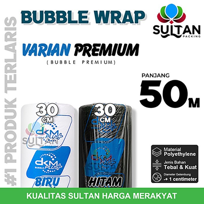 

Dck Plastik Bubble Wrap 30cm x 50m Bubblewrap DKM PLUS PREMIUM TERMURAH / ROLL