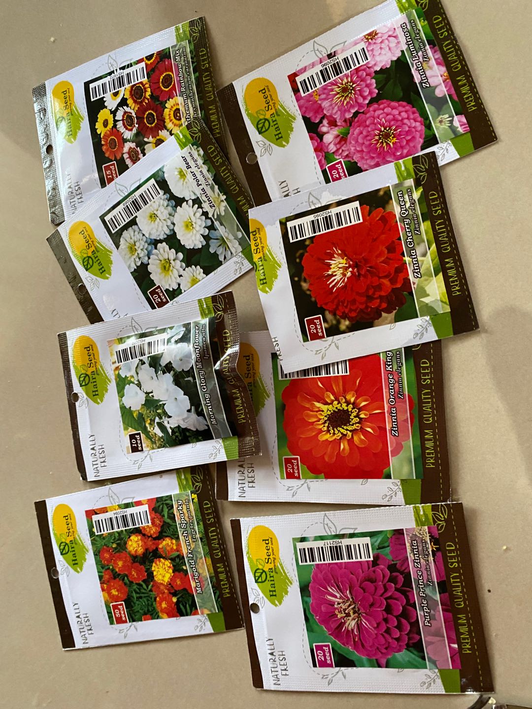 Benih-bibit Bunga Zinnia Ungu/purple Prince (haira Seed)