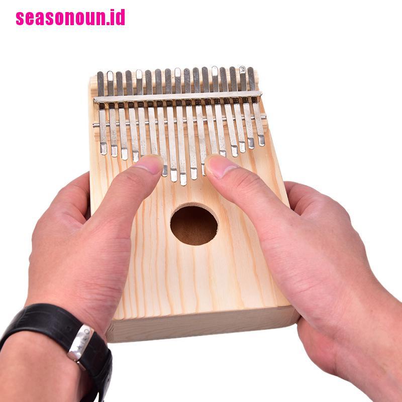 Piano Jari Kalimba 17 Kunci Bahan Kayu Pinus Solid Gaya Afrika