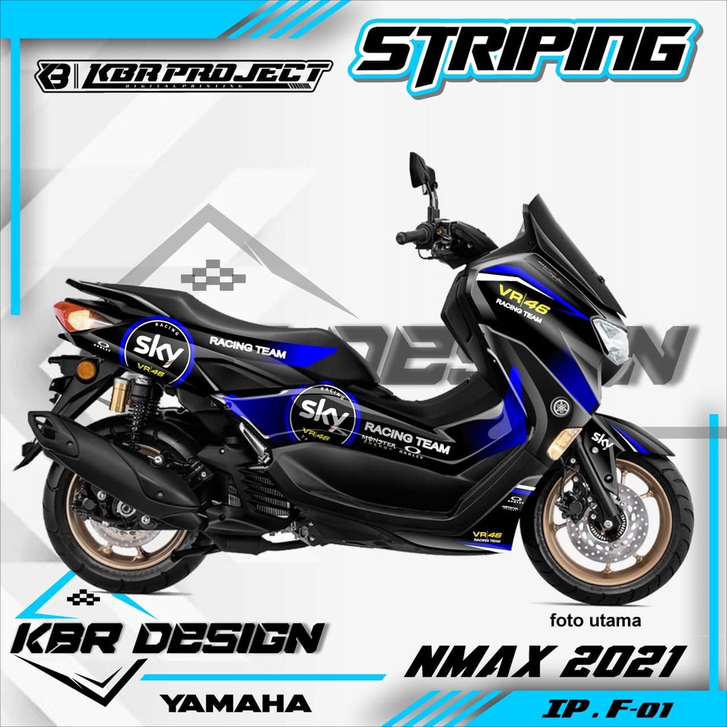 (COD) STICKER STRIPING NMAX 2021  - STICKER STRIPING NMAX 2021 - 01