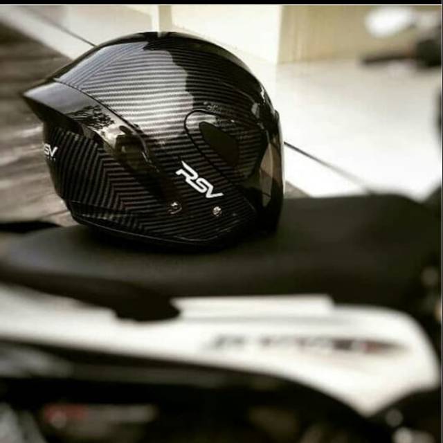 Helm RSV WINDTAIL CARBON SMOKE / KACA & SPOILER SMOKE