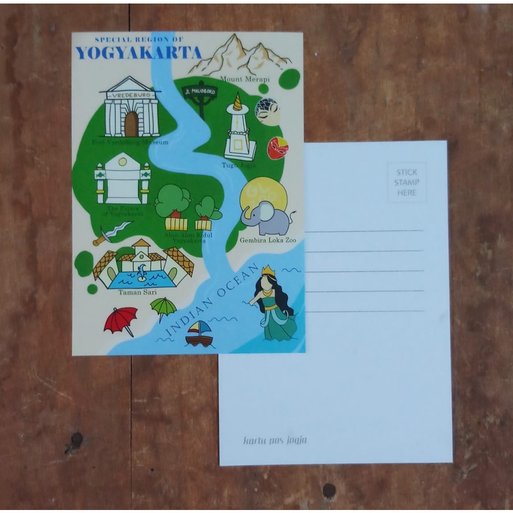 

KARTU POS JOGJA INDONESIA POSTCARD JOGJA MAP CARD ISI 8 LEMBAR BISA CAMPUR GAMBAR LAIN