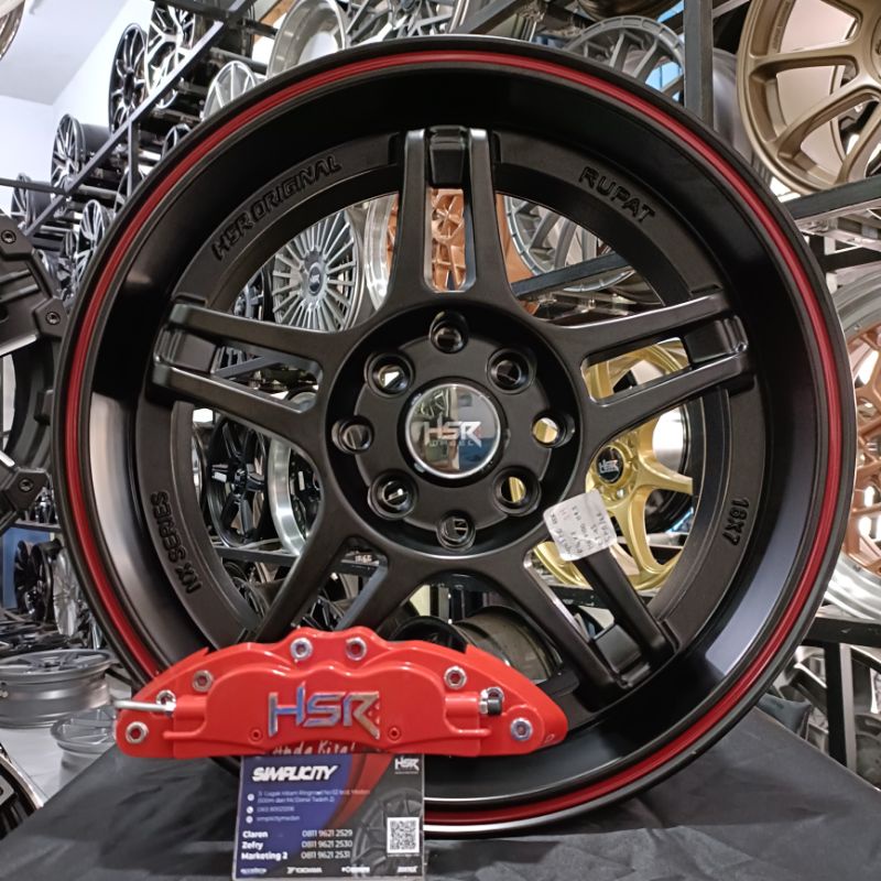 Velg Mobil Avanza Mobilio Livina Xenia Ring 16 Et 45 Lebar 7 Warna Hitam