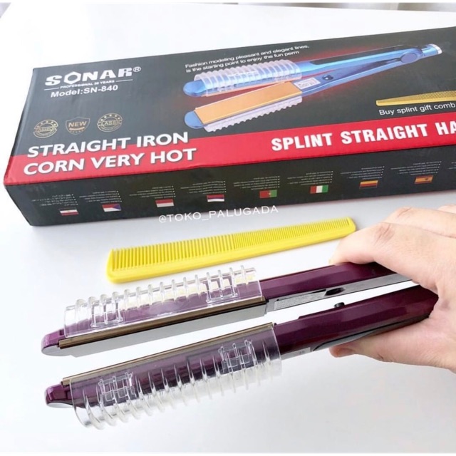 Sonar Blow Hair Iron Purple