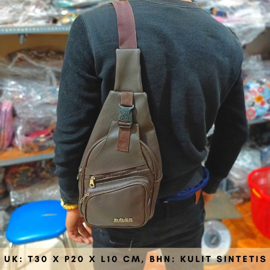 Tas lupus selempang pria cowok / Tas model dada laki laki / Indonesia Fashion bag sling lokal Murah Simple Semarang