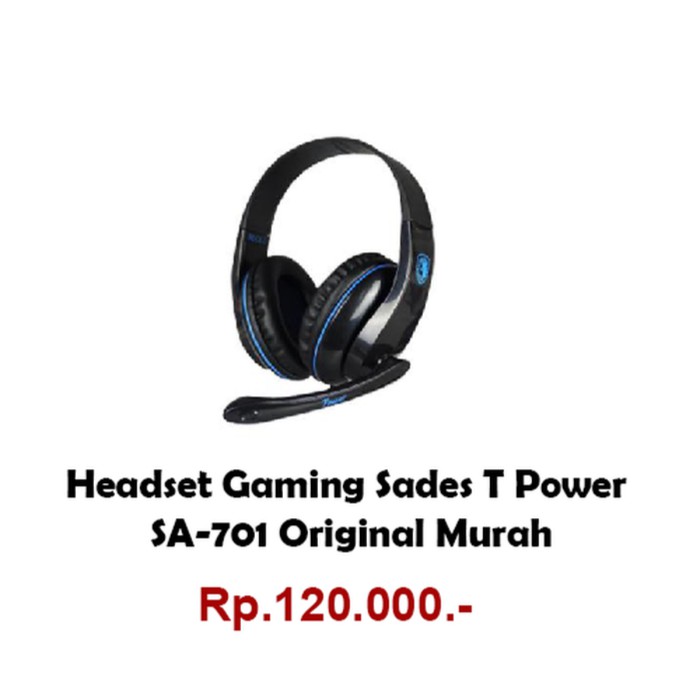 Headset gaming sades Sa-701 Tpower - Headset Sades T-power