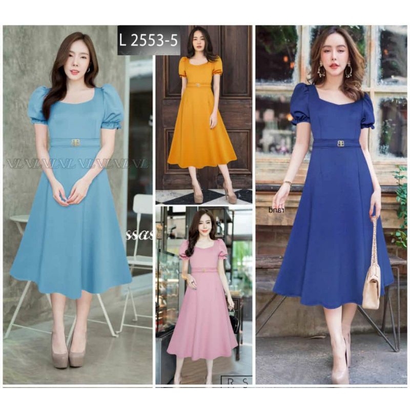 Dress Scuba 2553 Cekstok✅