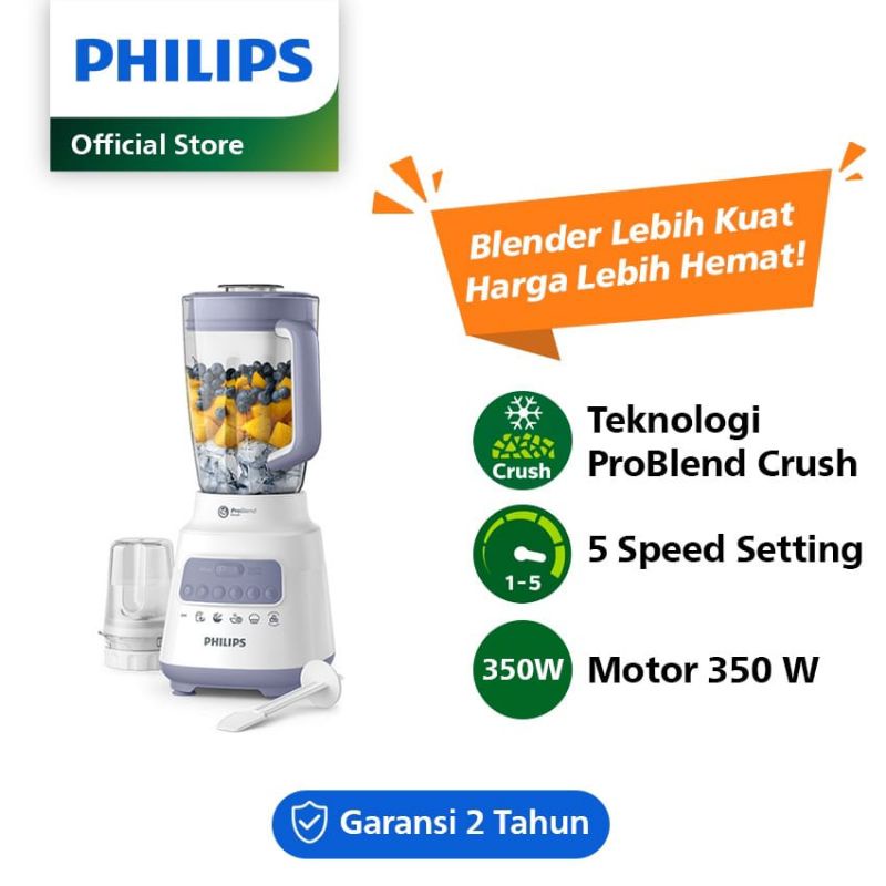 Blender  philips hr2221 plastik 2liter  hijau abu merah New,Garansi resmi + Bonus