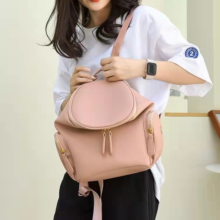 BJ60003 - BEIGE/BLACK/BROWN/COFFEE/PINK/FLOWER/SQUARE - TAS RANSEL BACKPACK PUNGGUNG WANITA FASHION IMPORT MODIS ELEGAN TERMURAH TERLARIS TERBARU BAGSTORE JAKARTA TAS BATAM ZC0003