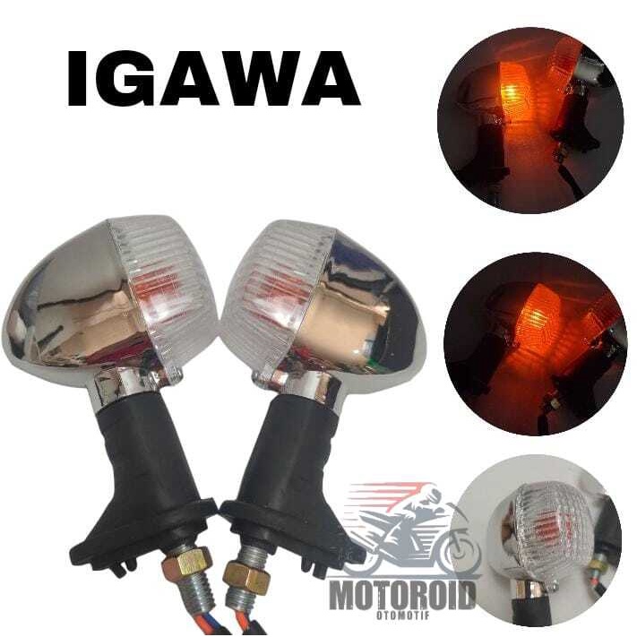 LAMPU SEN MODEL PALU BOHLAMP SEN STANDAR NINJA CROME UNTUK MOTOR VIXION CBR AEROX NINJA DLL