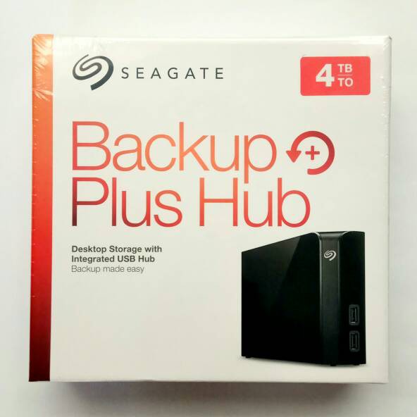 SEAGATE BACKUP PLUS DESKTOP HUB 4TB HDD EXTERNAL PORTABLE 4 TERRA pb