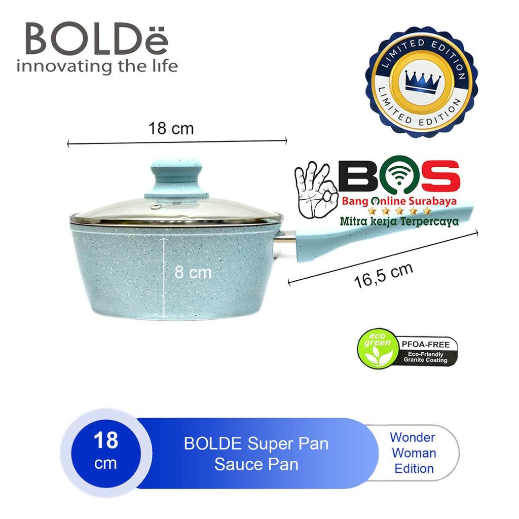 Super Pan Bolde Sauce Pan Bolde 18 cm Panci Susu Granite BOLDE Panci 18 CM