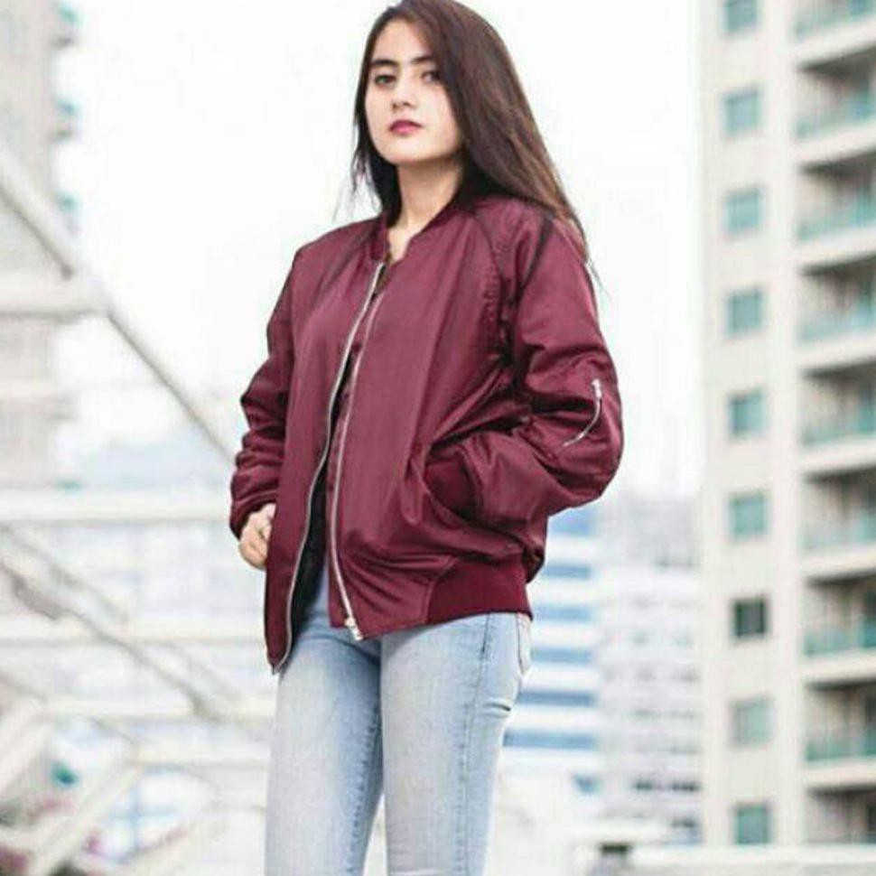 JAKET CEWEK Jaket Terbaru Parasut Wanita Cewek Korea Style Murah Kekinian Cewe Cew Premium Baru