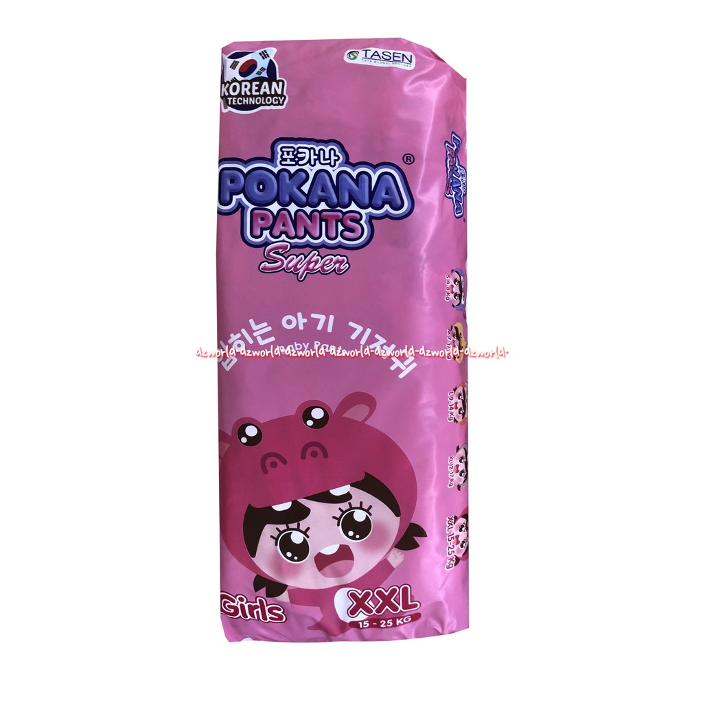 Pokana Pants Super Baby Pants XXL 20 Girls Anak 15-25kg Popok Celana