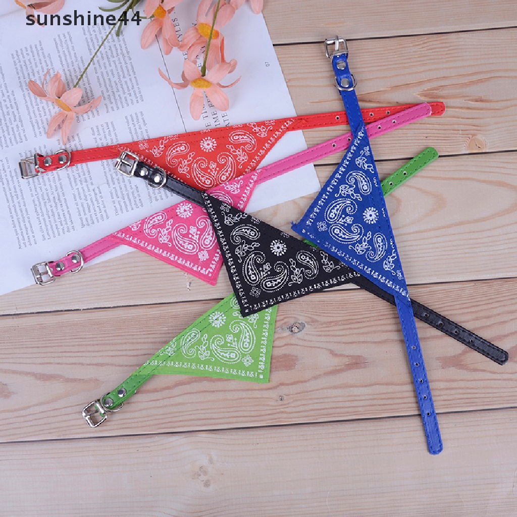 Sunshine Kalung Leher Anjing / Kucing Bahan Kulit Pu