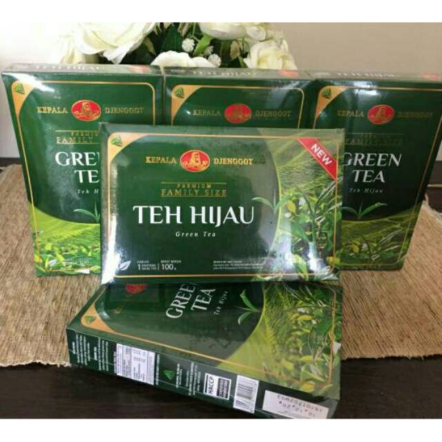 Teh Hijau Cap Kepala Djenggot Bubuk Family Size 100 Gr Indonesia