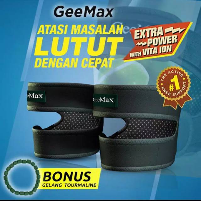Original Geemax Power Knee Size L Exp Baru