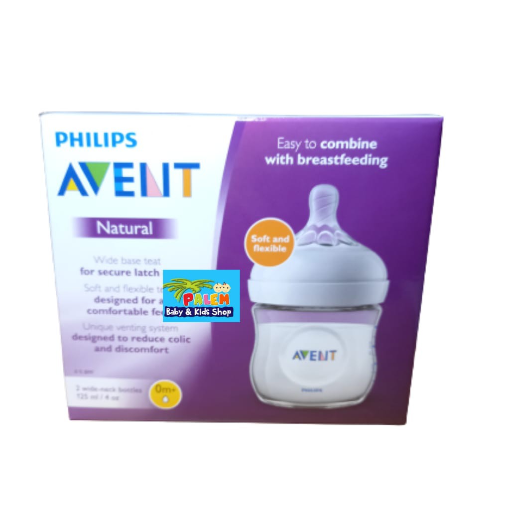 PHILIPS AVENT NATURAL 2x 125ml BIRU , PINK , DAN PUTIH