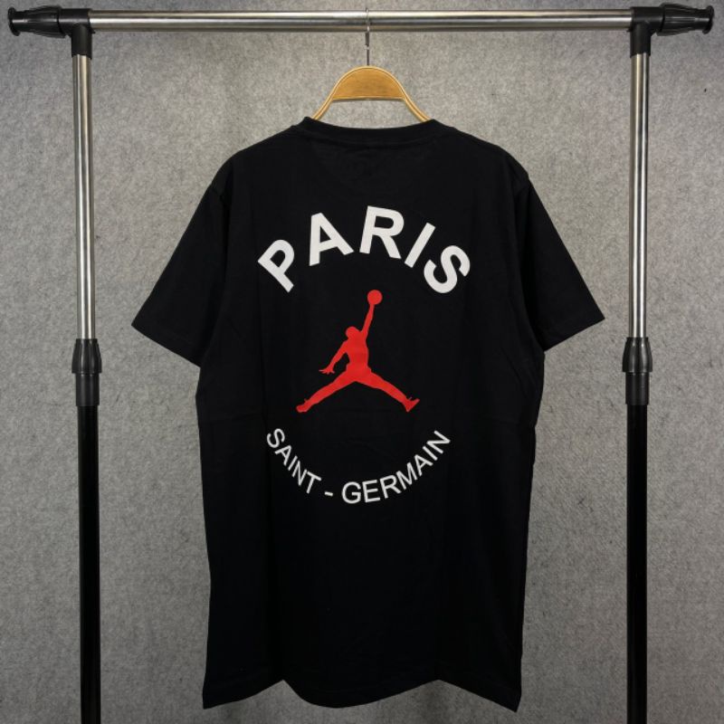 KAOS T-SHIRT JORDAN PSG PARIS HITAM AUTHENTIC FULLTAG &amp; LEBEL