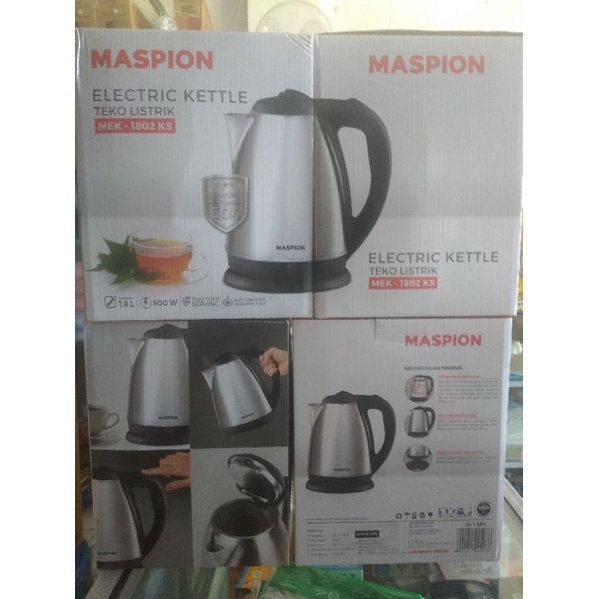 Maspion Mek 1802 KS MEK1802KS MEK-1802KS Electric Kettle Ketel Listrik