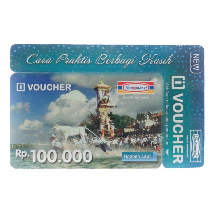 Voucher Indomaret Fisik 100.000 / 100rb / 100ribu / 100 rb