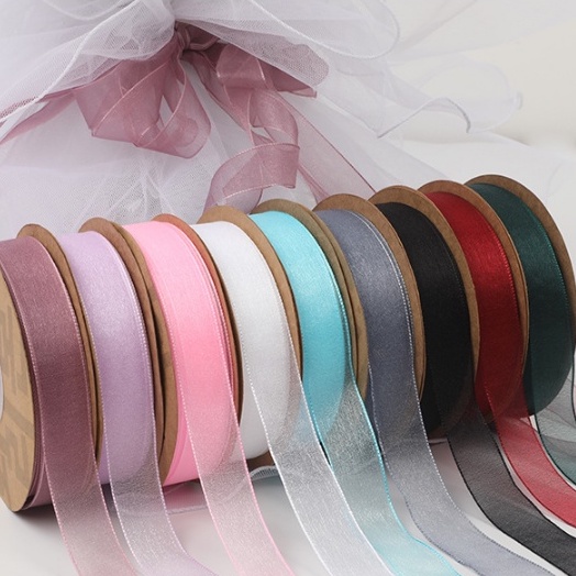 Chiffon Ribbon 2 CM / Pita Satin / Ribbon / Pita Import / Pita Bunga / Pita Kado / Pita Chiffon / Pita Termurah / Flower Ribbon / Florist Ribbon / Pita / Pita Grosir / Pita Besar Kecil Medium / Satin / OPP / Pita Tarik / Florist supply