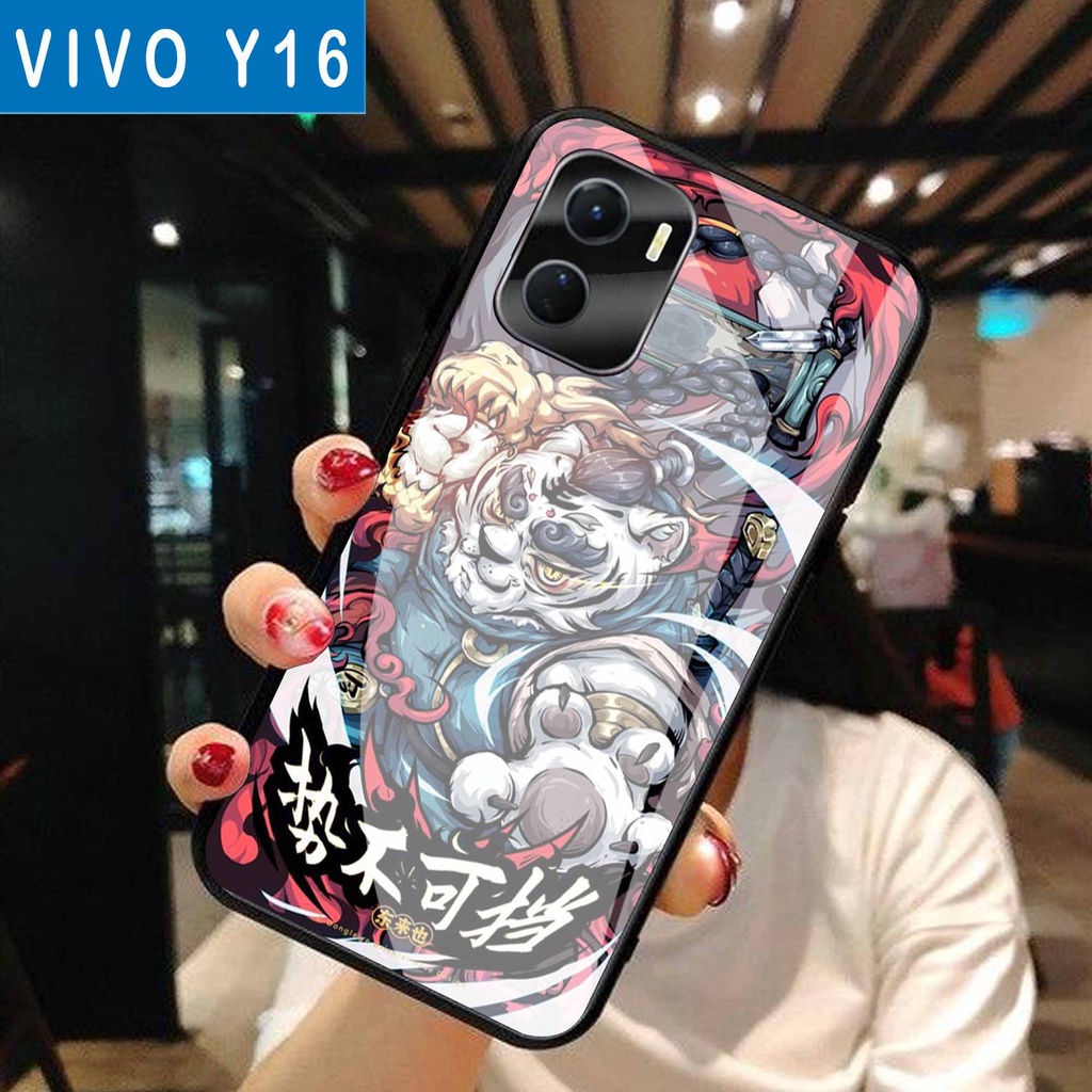 (S144) Case  Glass VIVO Y16 - casing Terbaru handphone - VIVO Y16  - pelindung handphone - VIVO Y16