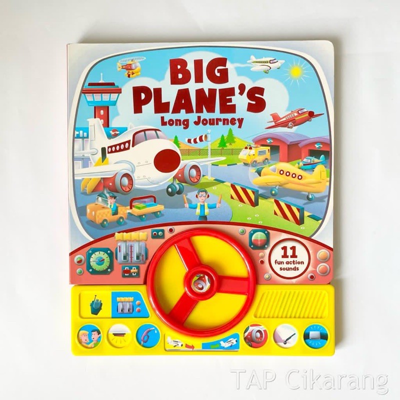 Big Plane Long Journey Sound Board Book with Steering Wheel